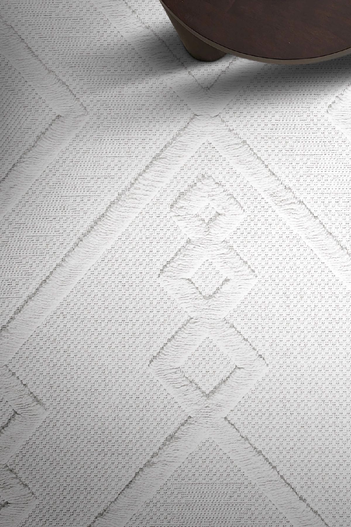 Silva Beyaz Halı Yıkanabilir Halı Balkon Halısı Oturma Odası Koridor Yatak Odası Halısı 58647A