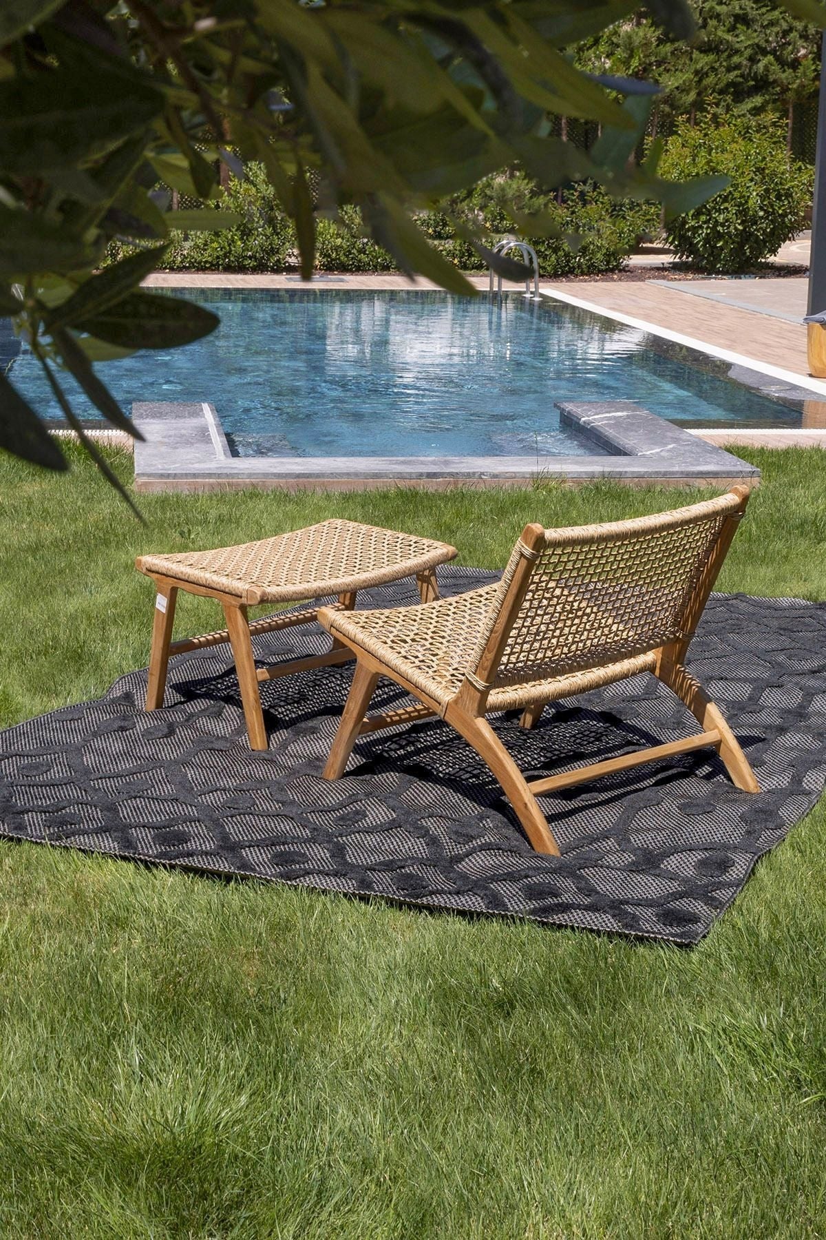 Silva Siyah Halı Yıkanabilir Halı Balkon Halısı Oturma Odası Koridor Yatak Odası Halısı 58388A