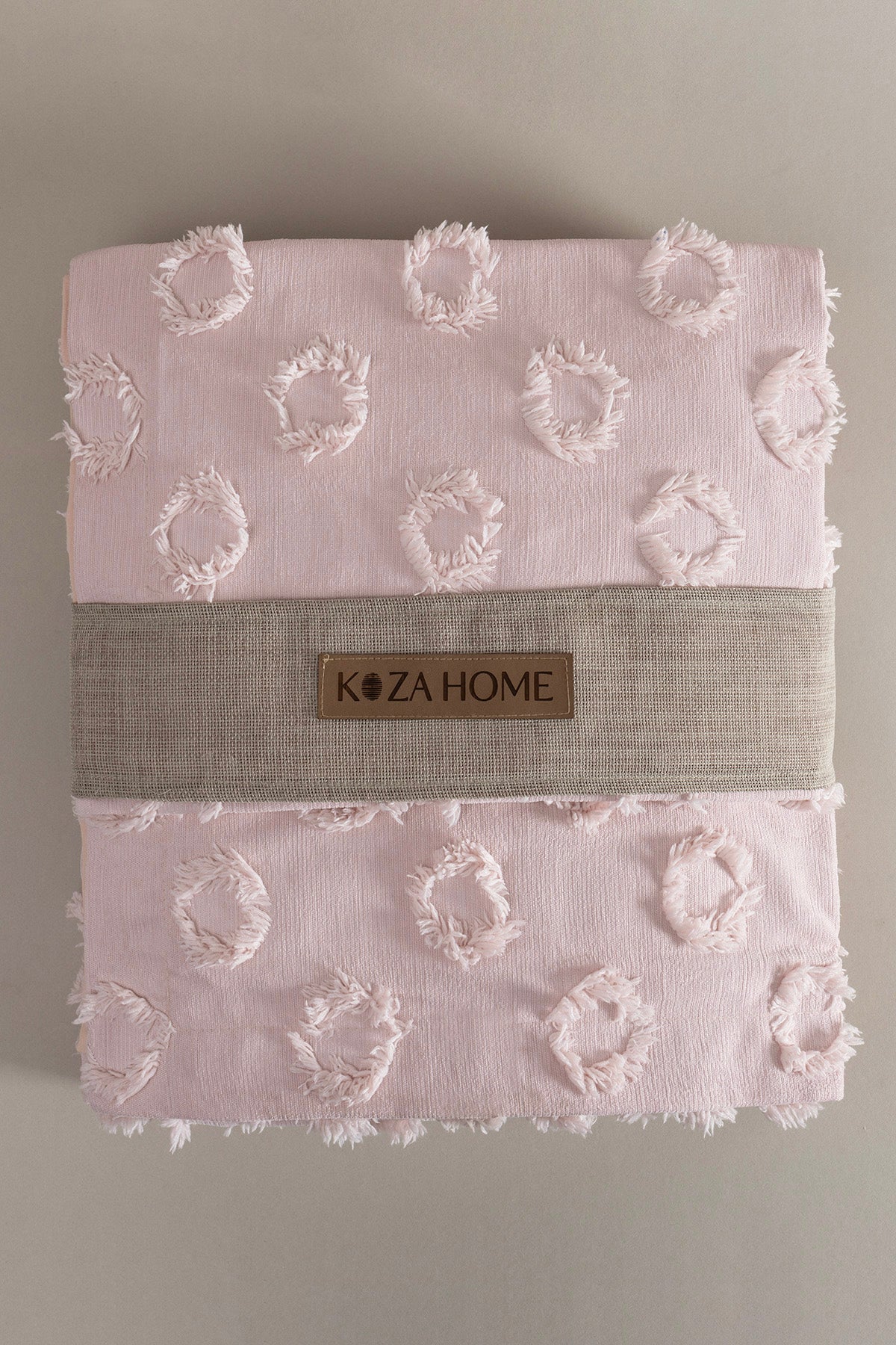 Sitra Pudra Çift Kişilik Püsküllü Yatak Örtüsü 230x250 2 Yastık 50x70 5032