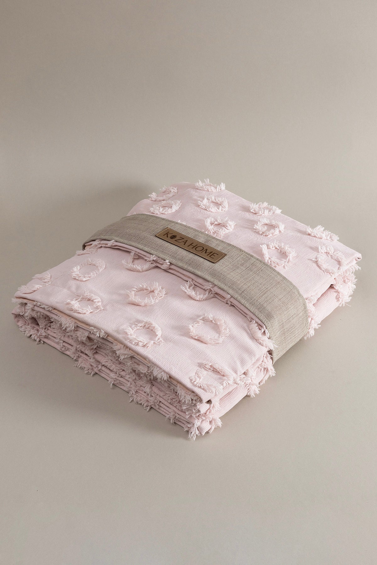 Sitra Pudra Çift Kişilik Püsküllü Yatak Örtüsü 230x250 2 Yastık 50x70 5032