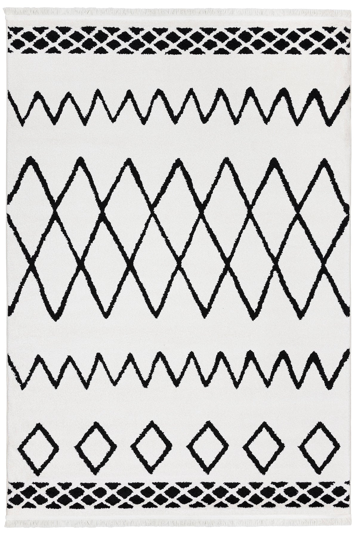 Sjo Beyaz Halı Kilim Salon Oturma Odası Yatak Odası Koridor Makine Halısı 59831