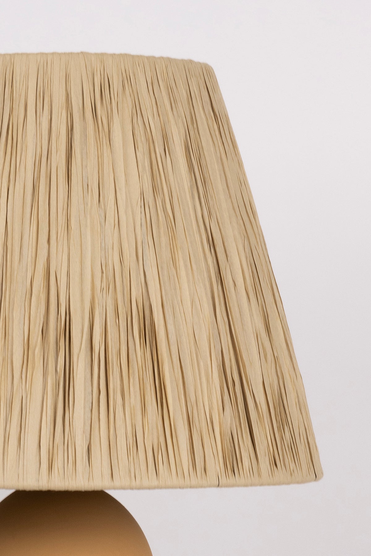 Soleil Dairesel Ahşap Gövdeli Kağıt Başlıklı Bohem Abajur 9096