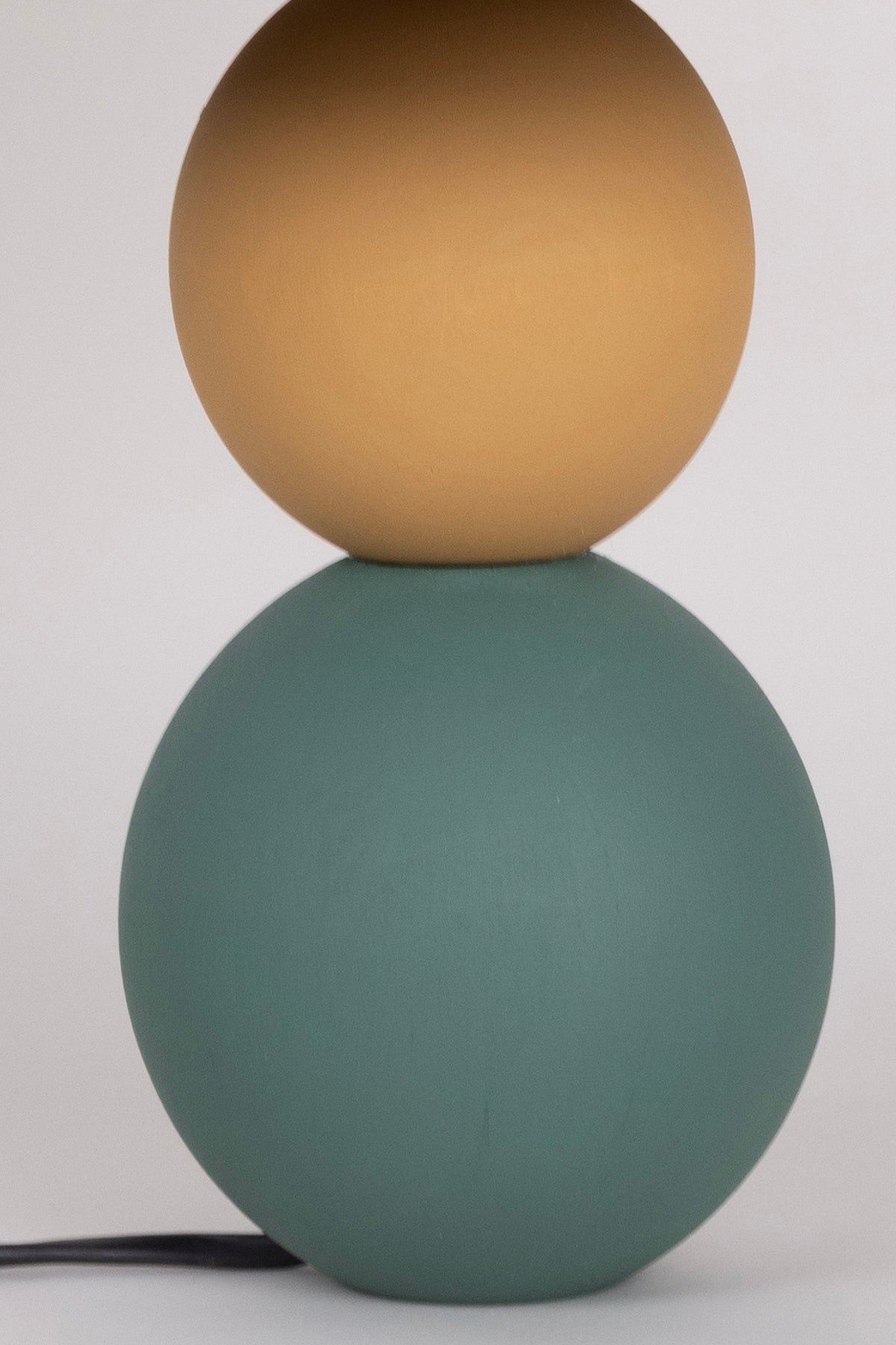 Soleil Dairesel Ahşap Gövdeli Kağıt Başlıklı Bohem Abajur 9096