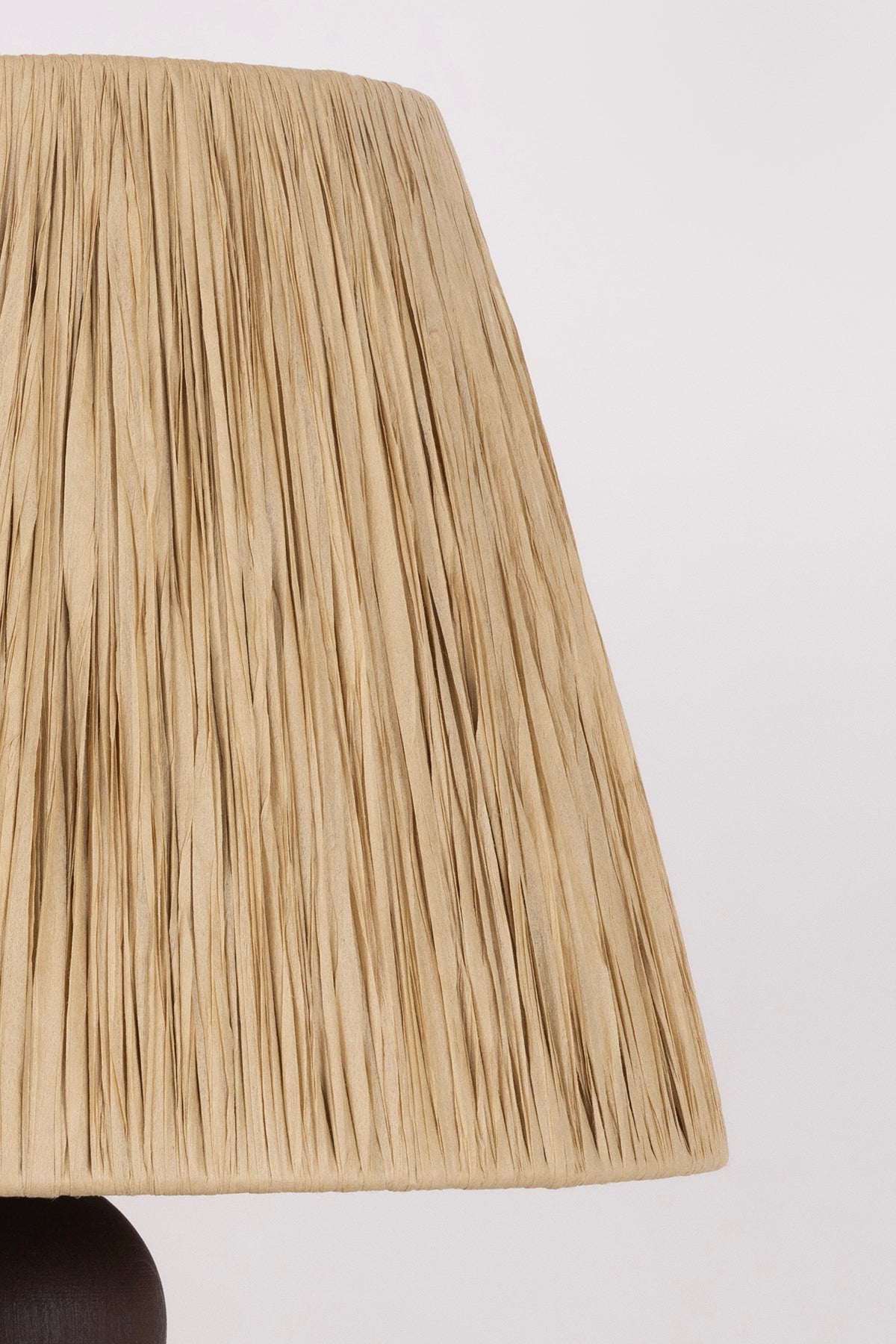 Soleil Renkli Ahşap Gövdeli Kağıt Başlıklı Bohem Abajur 9095