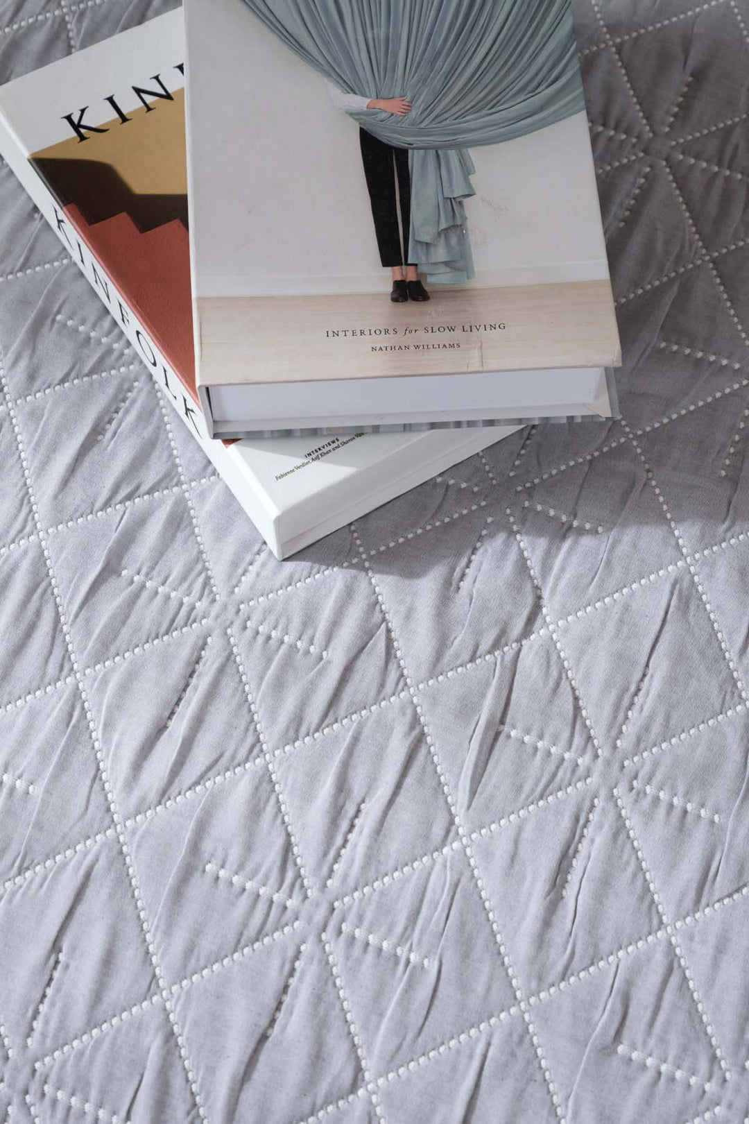 Stella İndigo Pamuklu Çift Kişilik 3 Parça Yatak Örtüsü 230x250 2 Yastık 50x70 5030