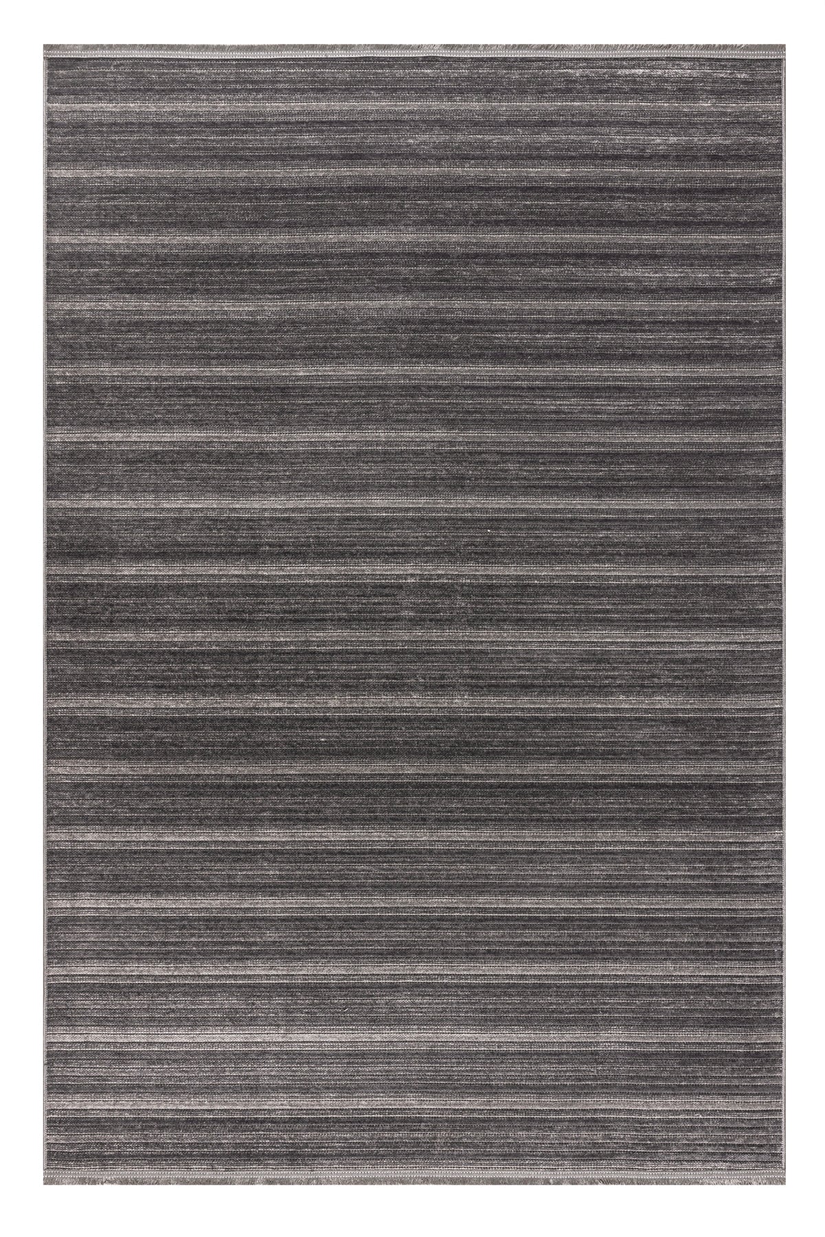 Stripe Antrasit Kilim Kaymaz Taban Salon Oturma Odası Antre Halısı 33010A