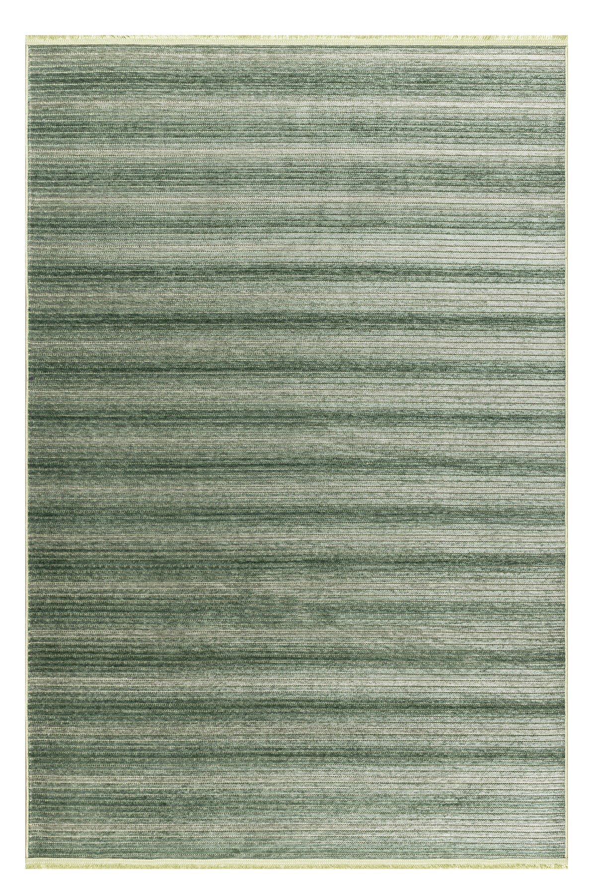 Stripe Yeşil Kilim Kaymaz Taban Salon Oturma Odası Antre Halısı 33011A