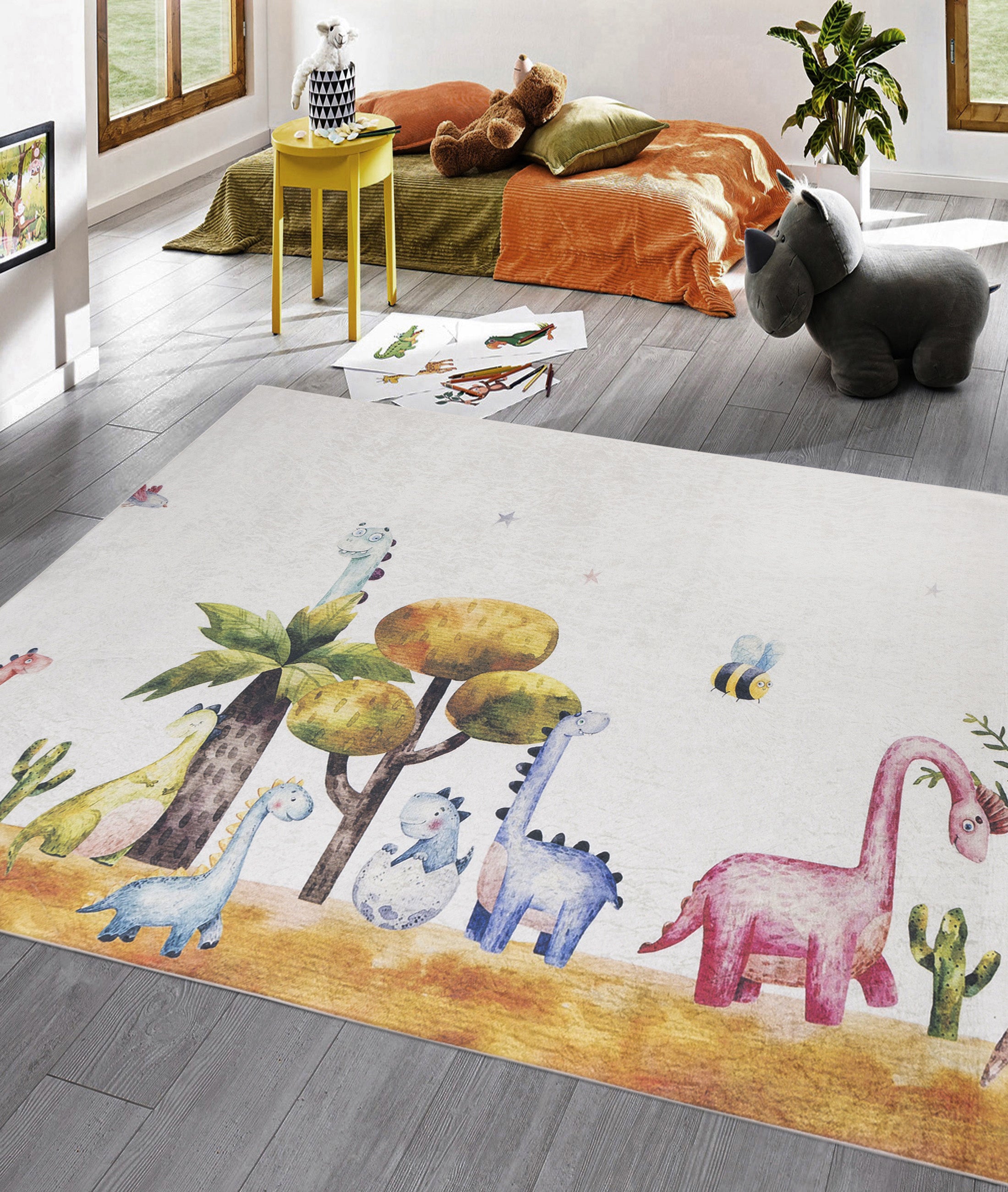 Style Yıkanabilir Kaymaz Taban Çocuk Odası Halısı 4034A
