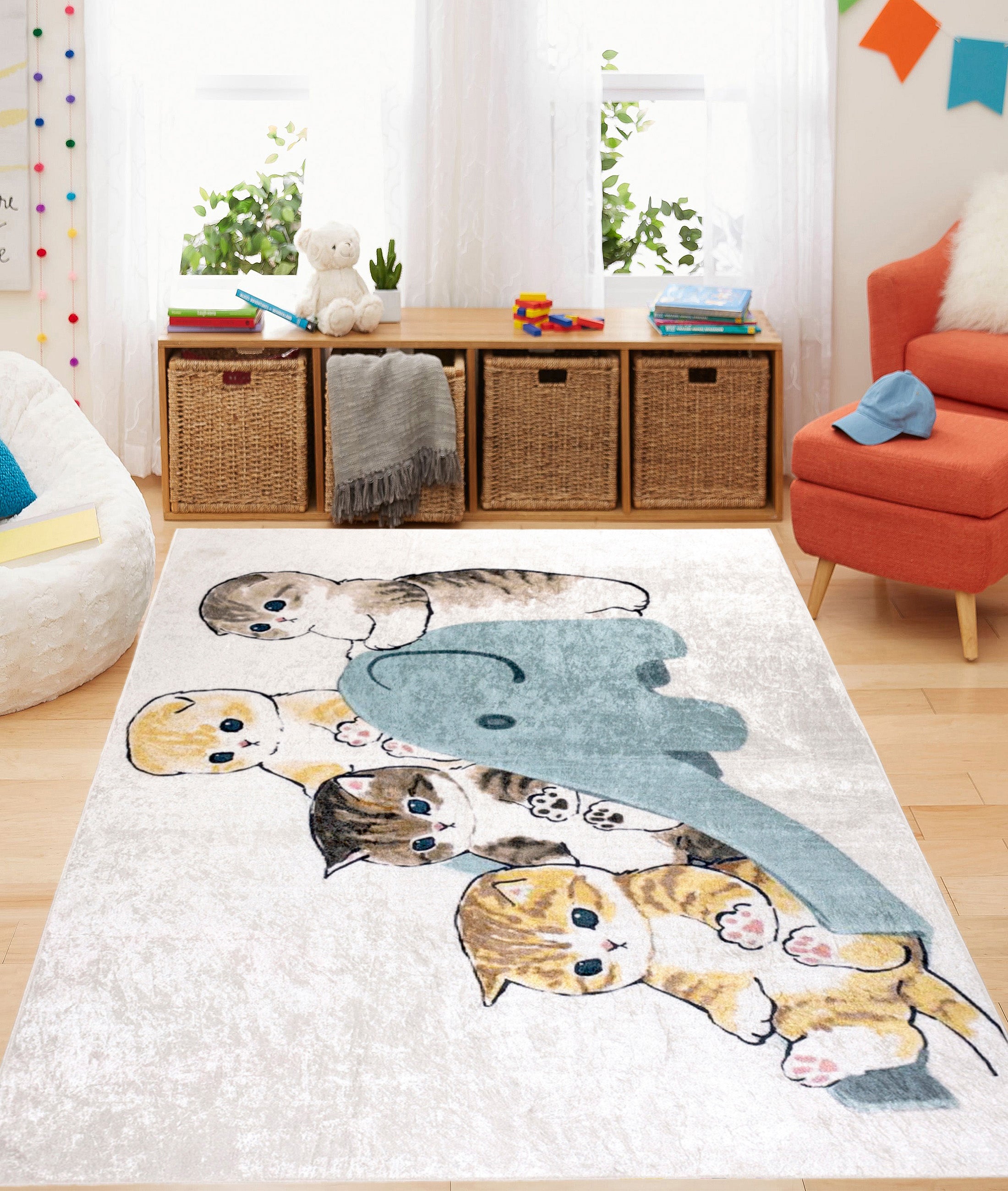 Style Yıkanabilir Kaymaz Taban Çocuk Odası Halısı 4053A