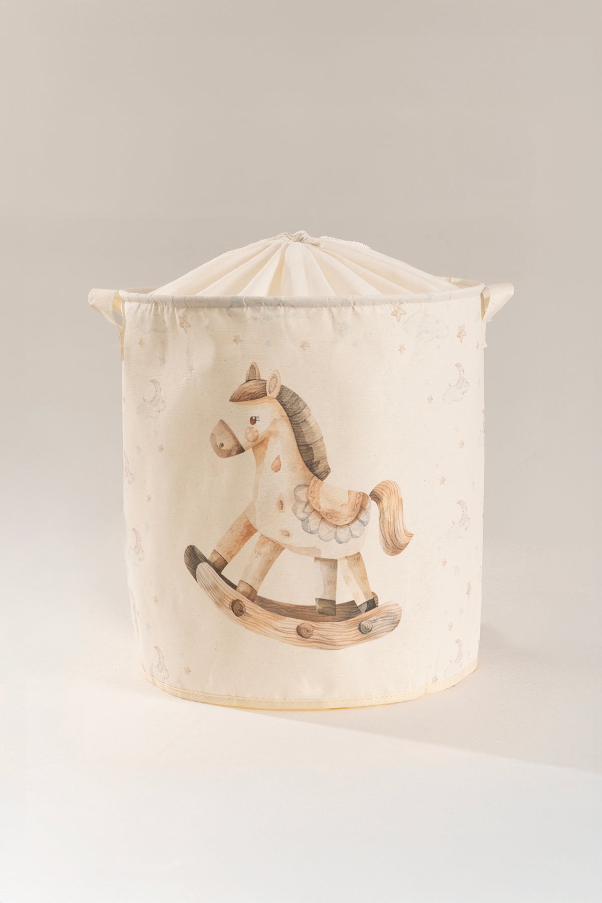 Tidy Kids Atlı Karınca Desenli Poplin Büzgülü Sepet (37x40cm) 6018