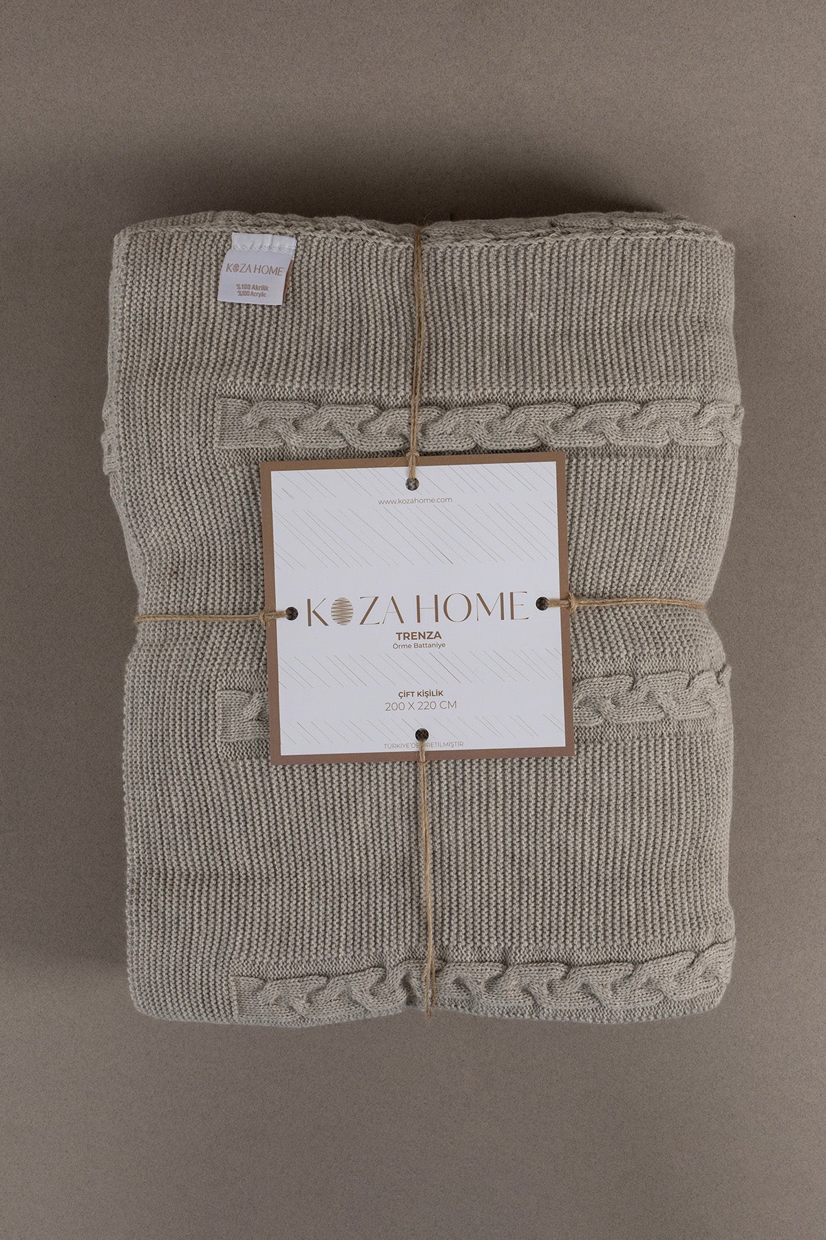 Trenza Vizon Çift Kişilik Battaniye 200x220 15035