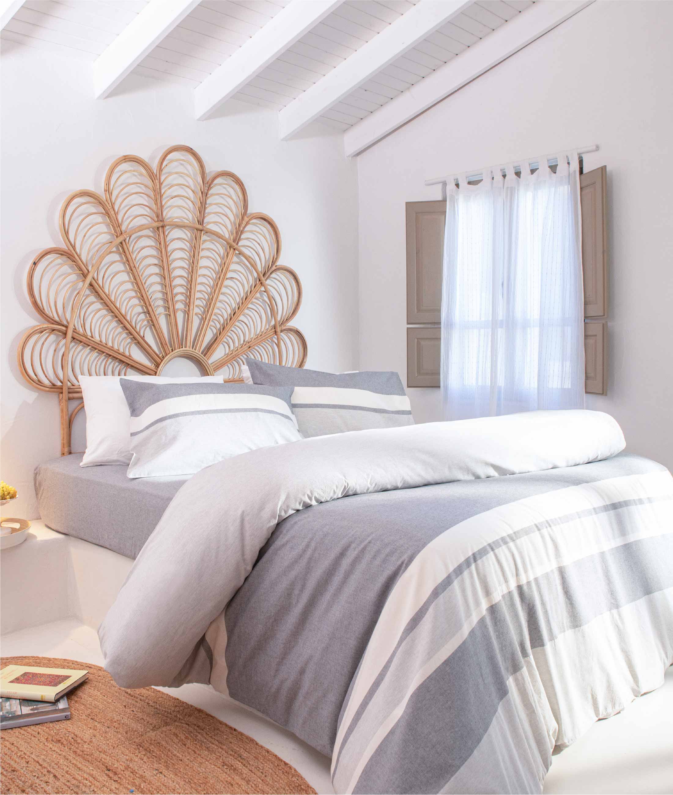 Viento Nevresim Takımı Pamuk Gri Antrasit Parçalı Gri Çift Kişilik 200x220 9513A