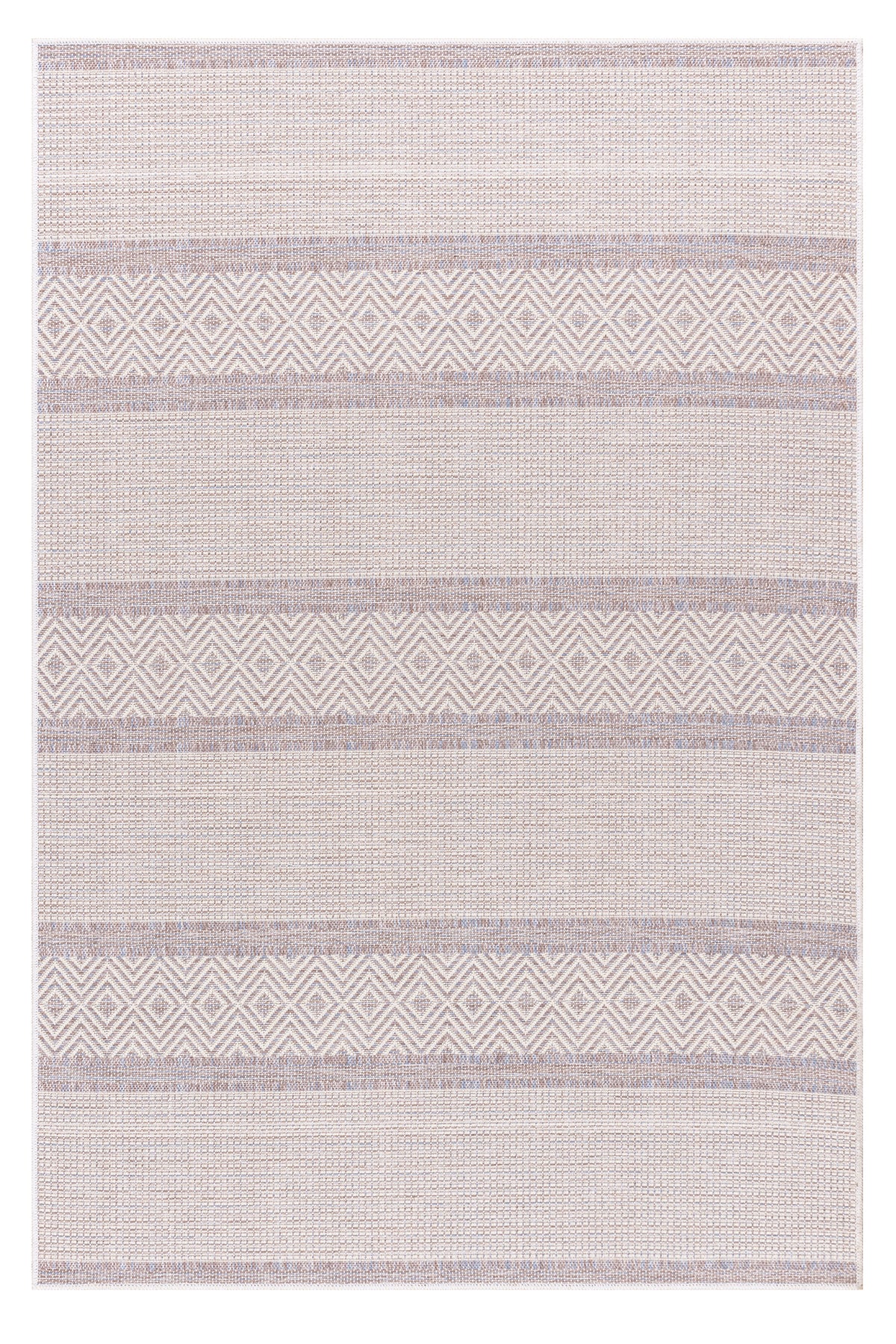 Vivaldi Kahve Mavi Halı Kilim Salon Oturma Odası Yolluk Yatak Odası Koridor Halısı A0057A