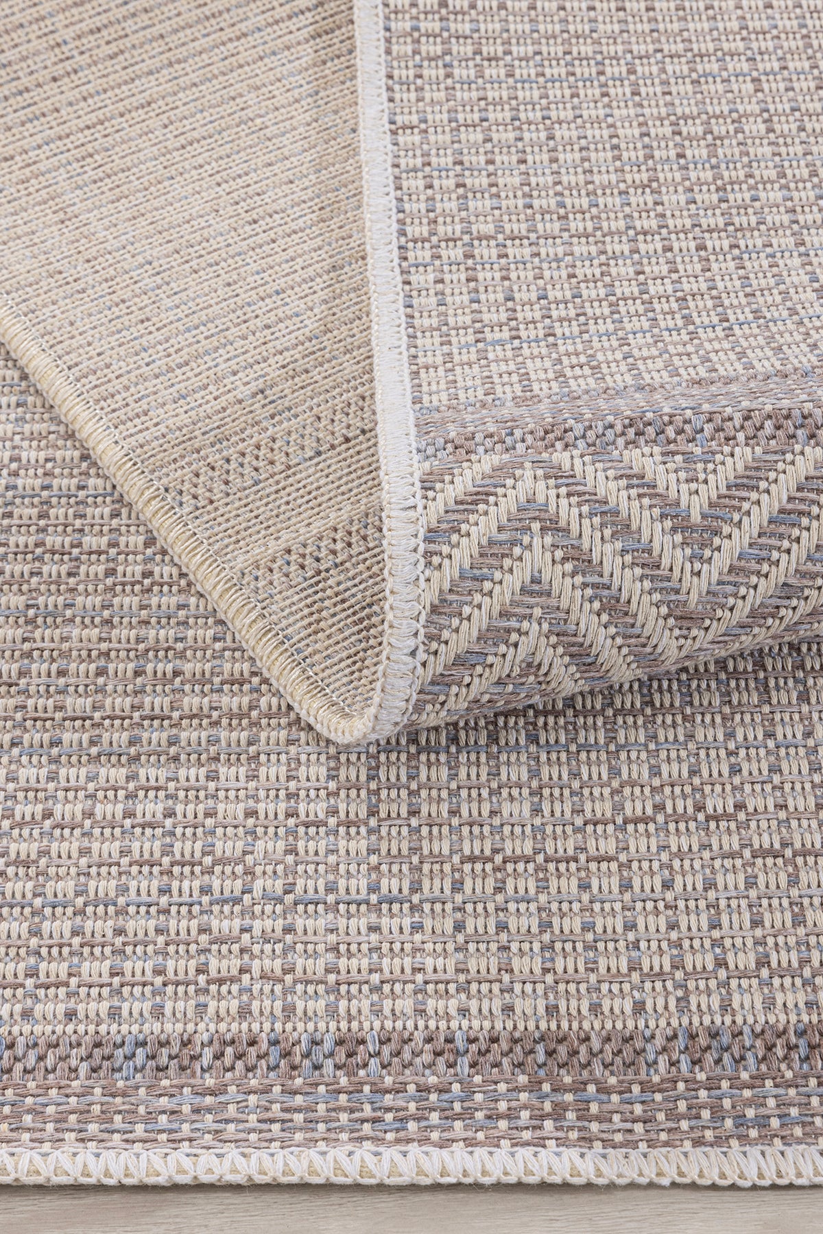 Vivaldi Kahve Mavi Halı Kilim Salon Oturma Odası Yolluk Yatak Odası Koridor Halısı A0057A