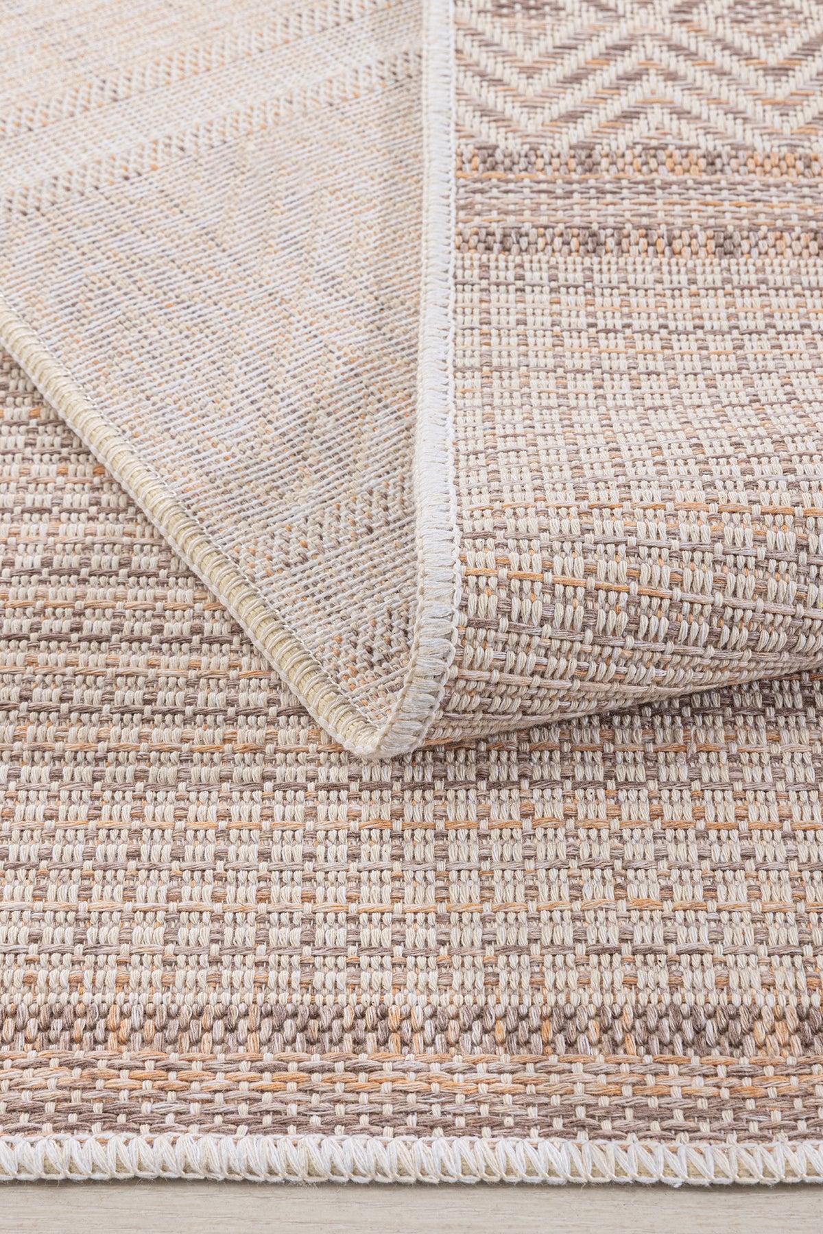 Vivaldi Kahve Tarçın Halı Kilim Salon Oturma Odası Yolluk Yatak Odası Koridor Halısı A0057A