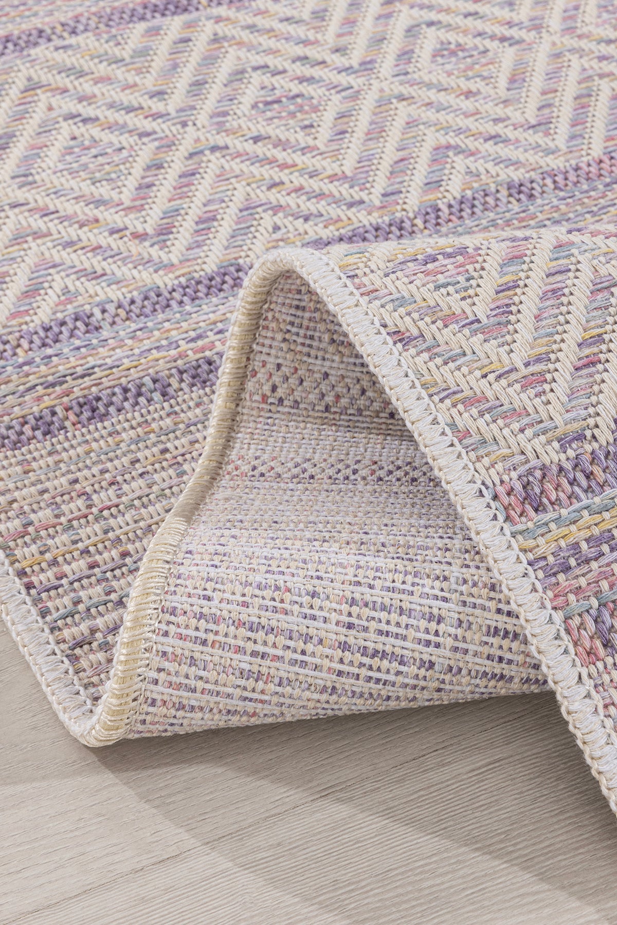 Vivaldi Lila Pembe Halı Kilim Salon Oturma Odası Yolluk Yatak Odası Koridor Halısı A0057A