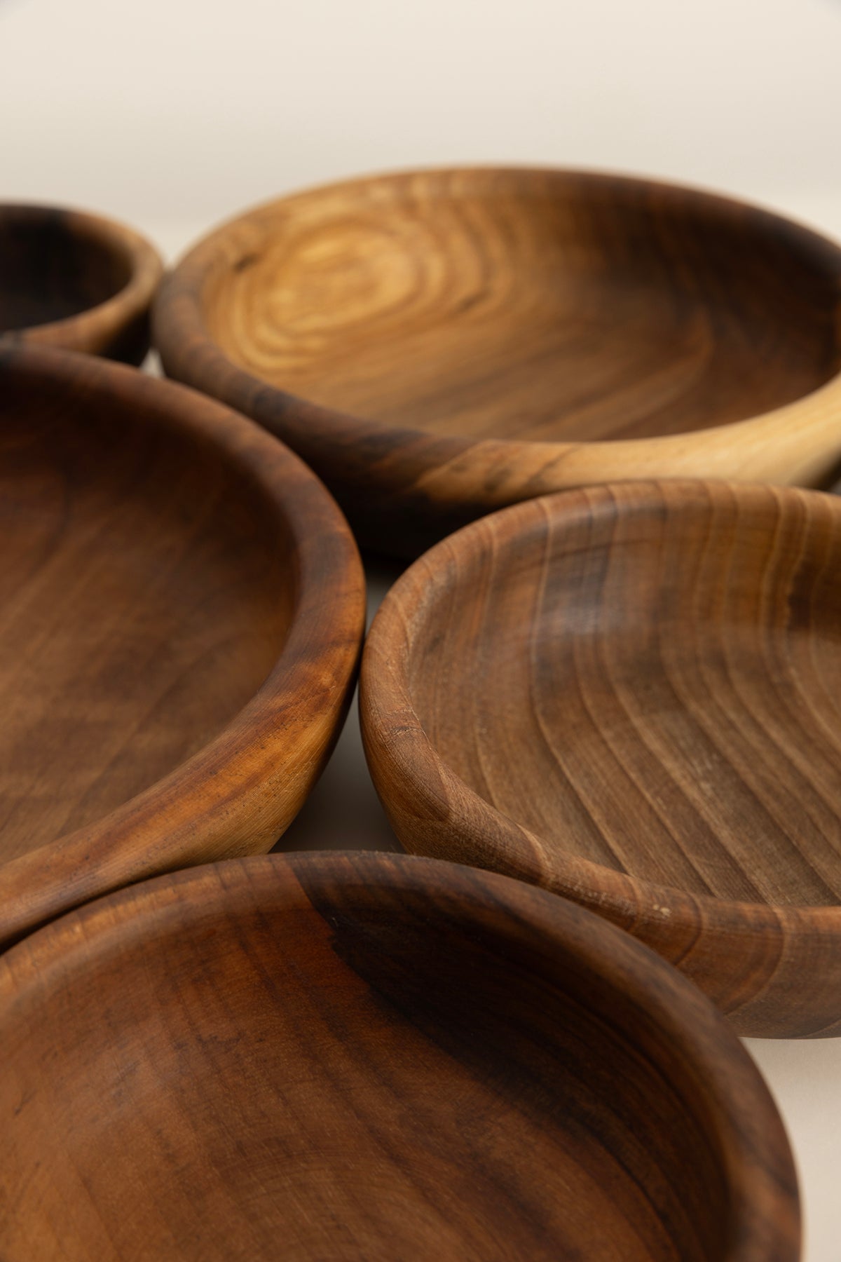 Walnut 6'Lı El Yapımı Doğal Ceviz Kase Takımı 1293