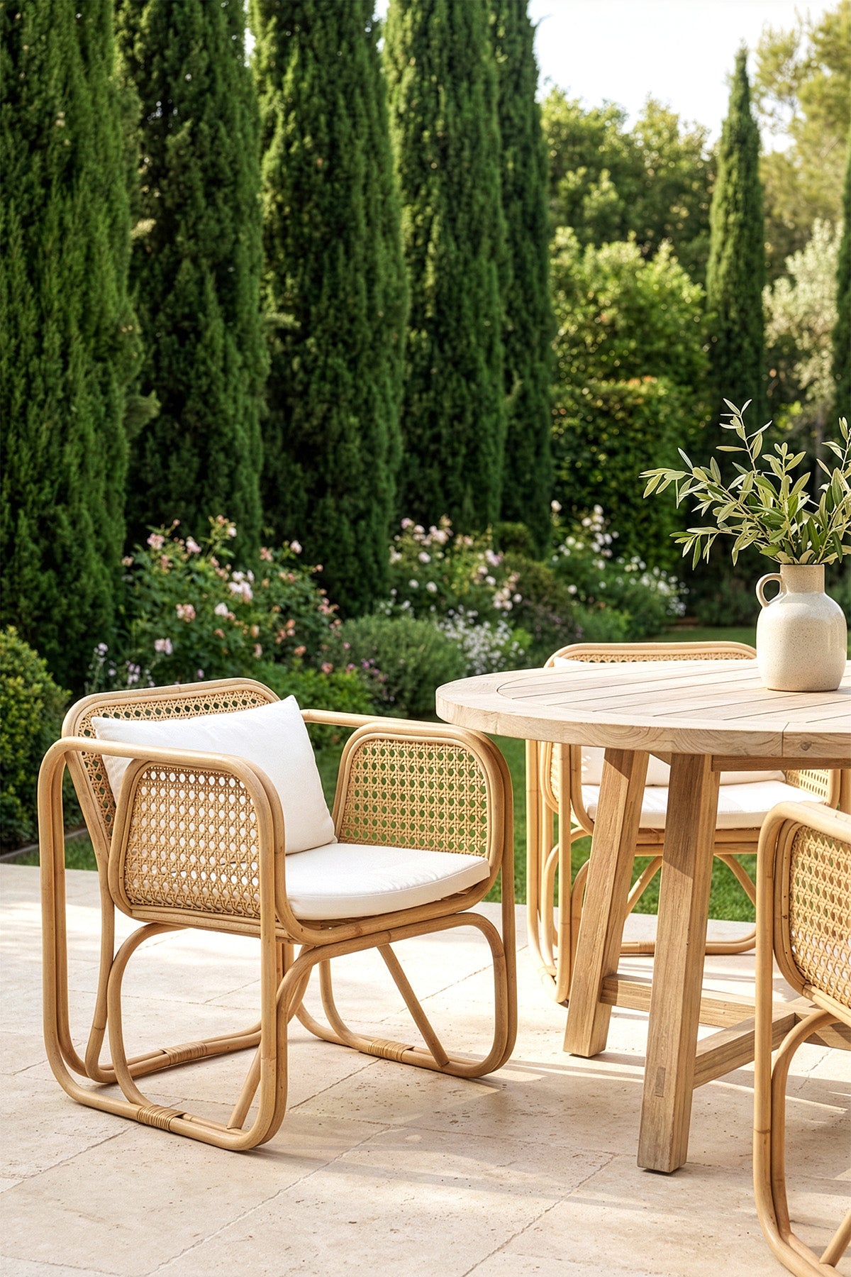 Savia Rattan Örme Minderli Berjer 10114