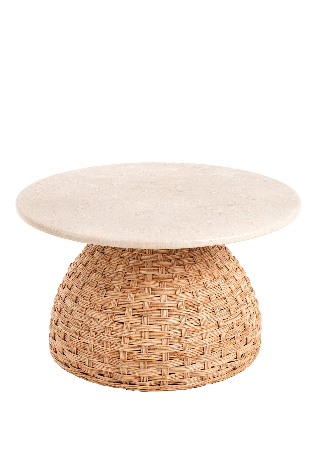 Savia Rattan Ayaklı Mermer Masa 10117