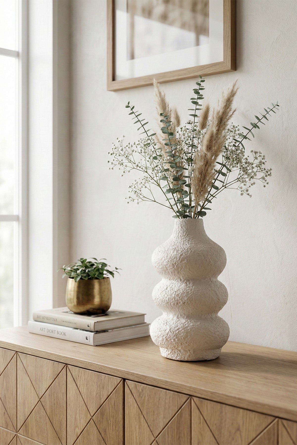 Savia Seramik Beyaz Vazo 10131