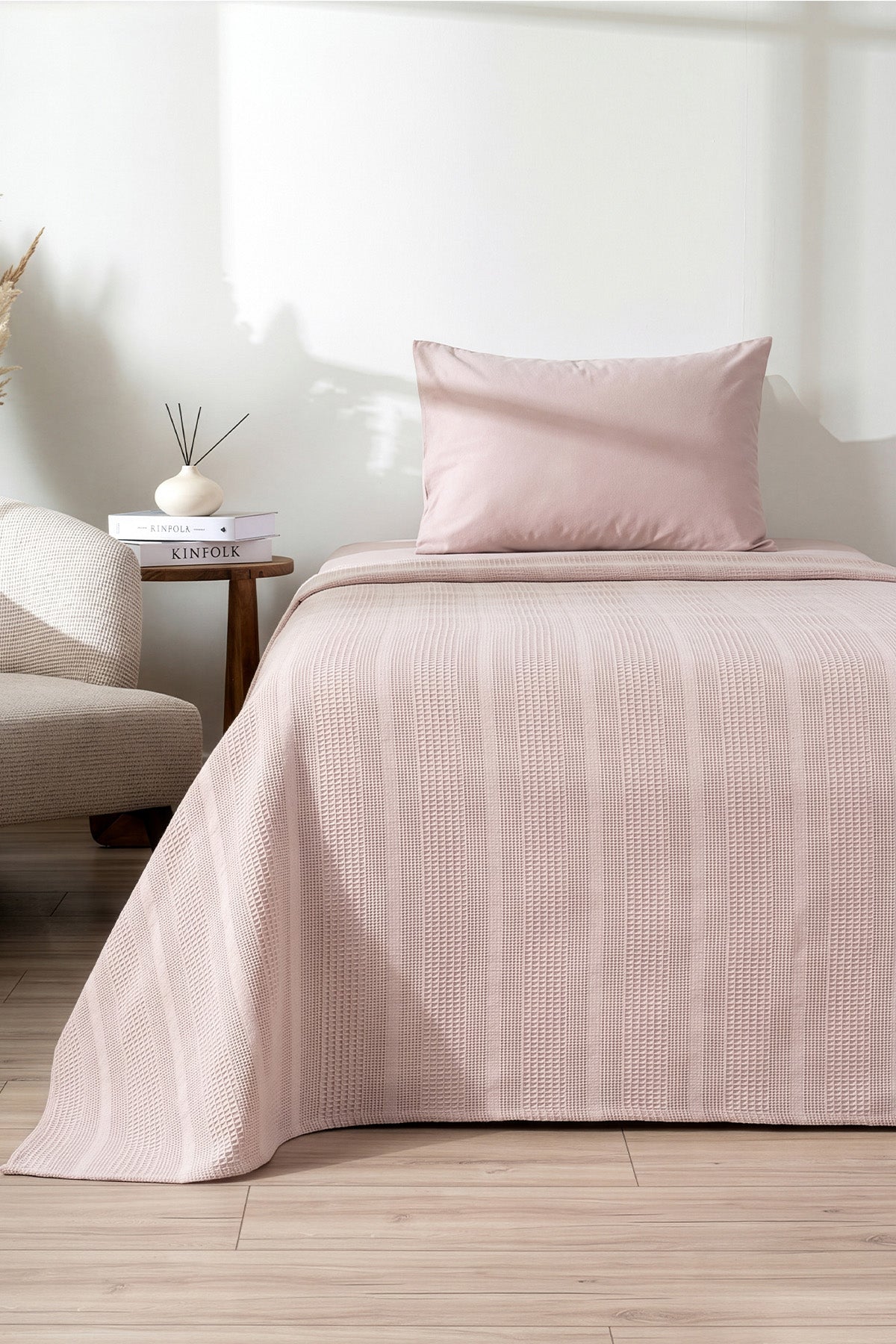 Clara Cappuccino Tek Kişilik 160 x 230 Pike Takımı 2511