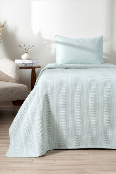 Clara Mint Tek Kişilik 160 x 230 Pike Takımı 2510