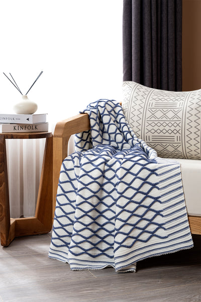 Loop İndigo Akrilik Tv Battaniyesi 130x170 3732A