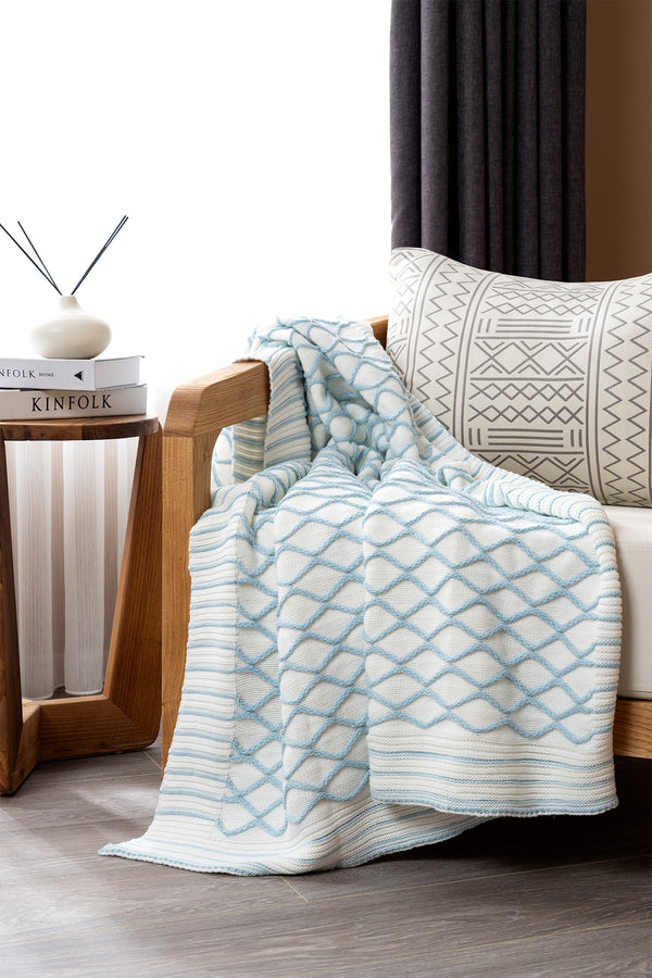 Loop Turkuaz Akrilik Tv Battaniyesi 130x170 3733A