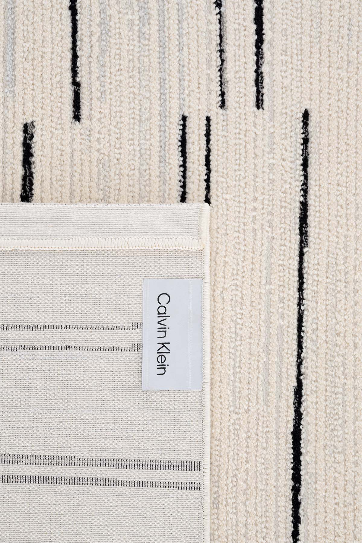 Calvin Klein Odense A2064C Krem Siyah Halı