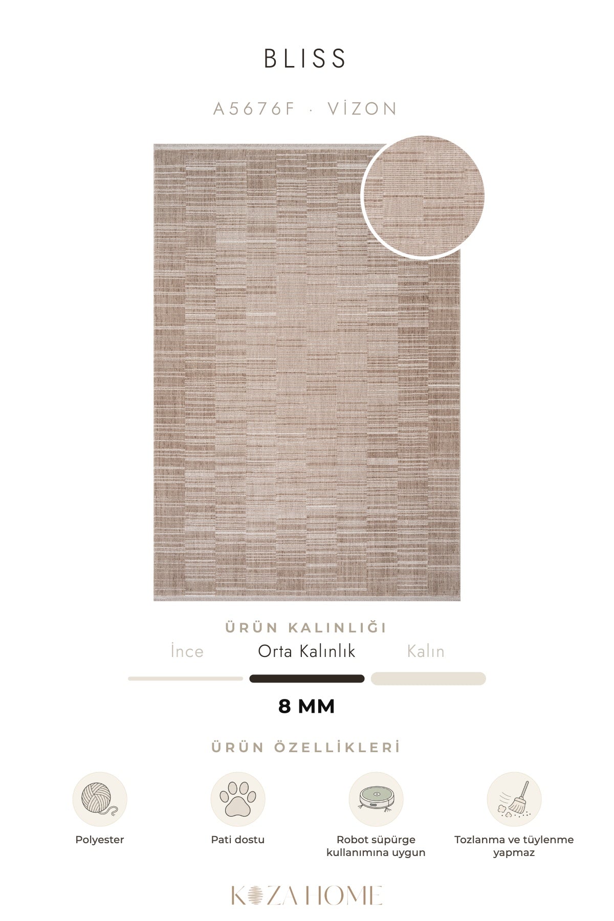 Calvin Klein Bliss Vizon Halı A5676F