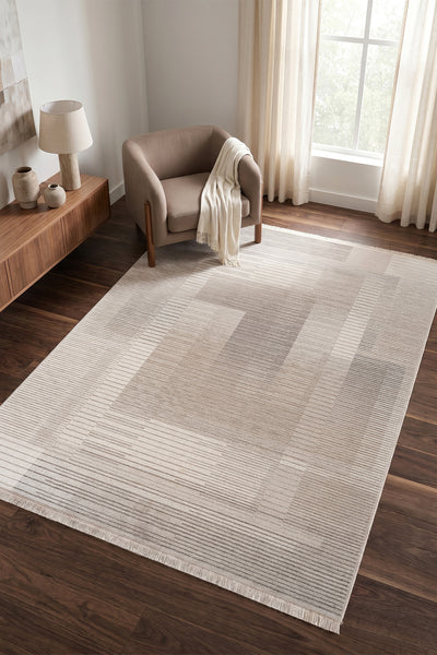 Calvin Klein Etro Krem Vizon Halı A6111A