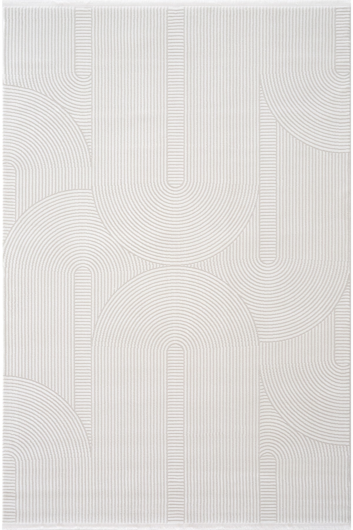 Farahan Beyaz Geometrik Tozumaz Salon Koridor Balkon Teras Bahçe Oturma Odası Halısı A0861A