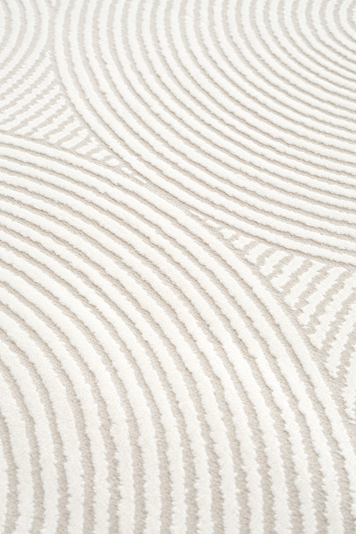 Farahan Beyaz Geometrik Tozumaz Salon Koridor Balkon Teras Bahçe Oturma Odası Halısı A0861A