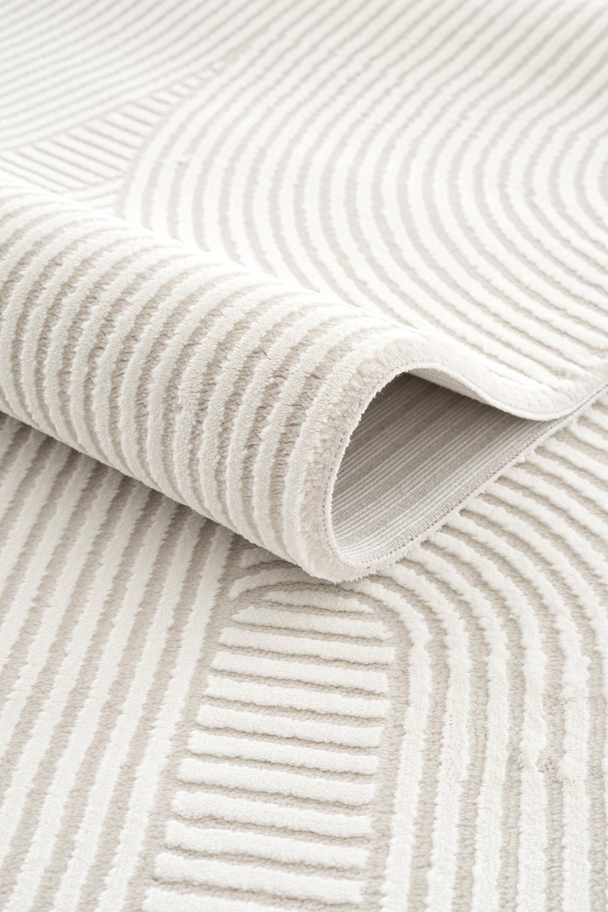 Farahan Beyaz Geometrik Tozumaz Salon Koridor Balkon Teras Bahçe Oturma Odası Halısı A0861A