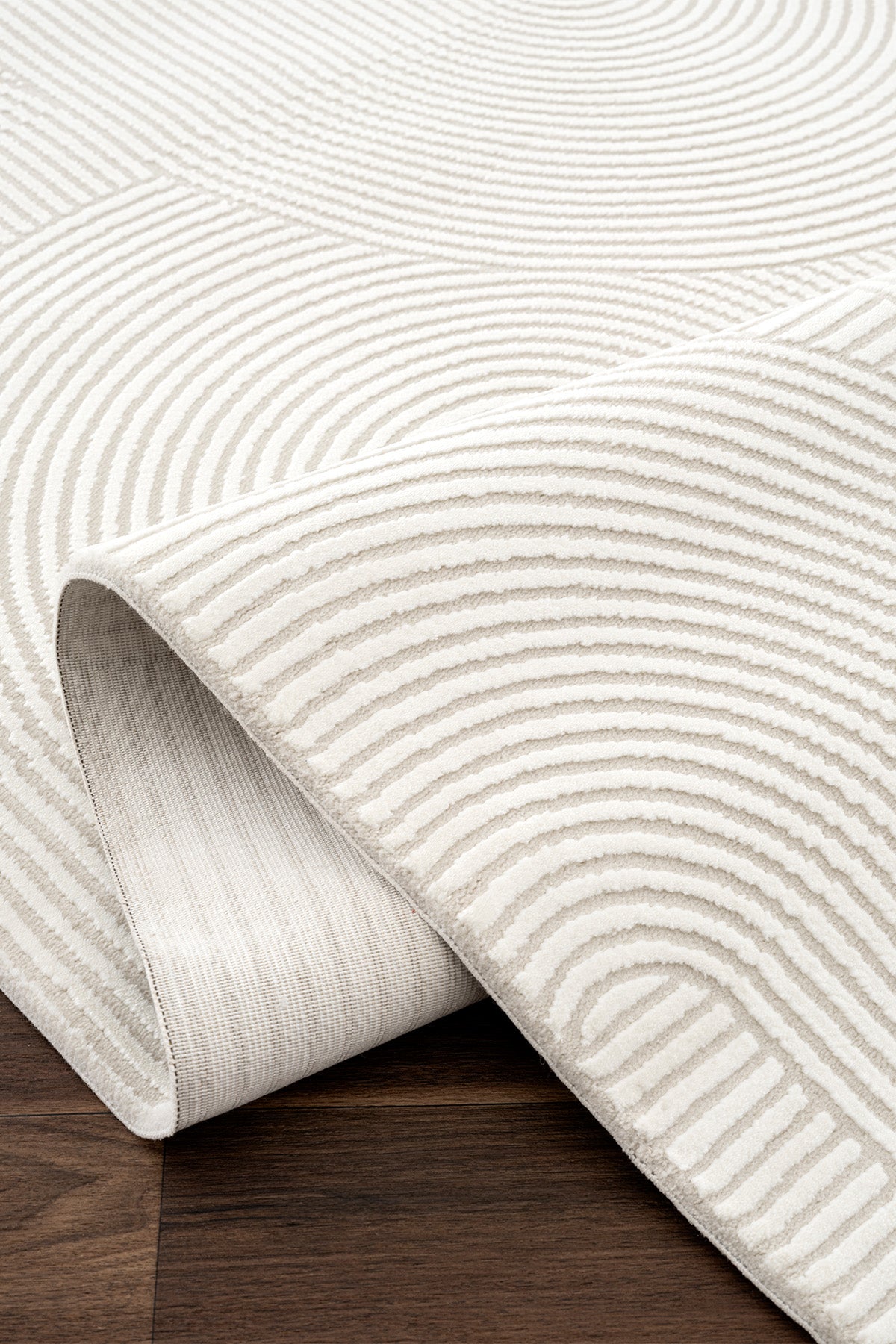 Farahan Beyaz Geometrik Tozumaz Salon Koridor Balkon Teras Bahçe Oturma Odası Halısı A0861A