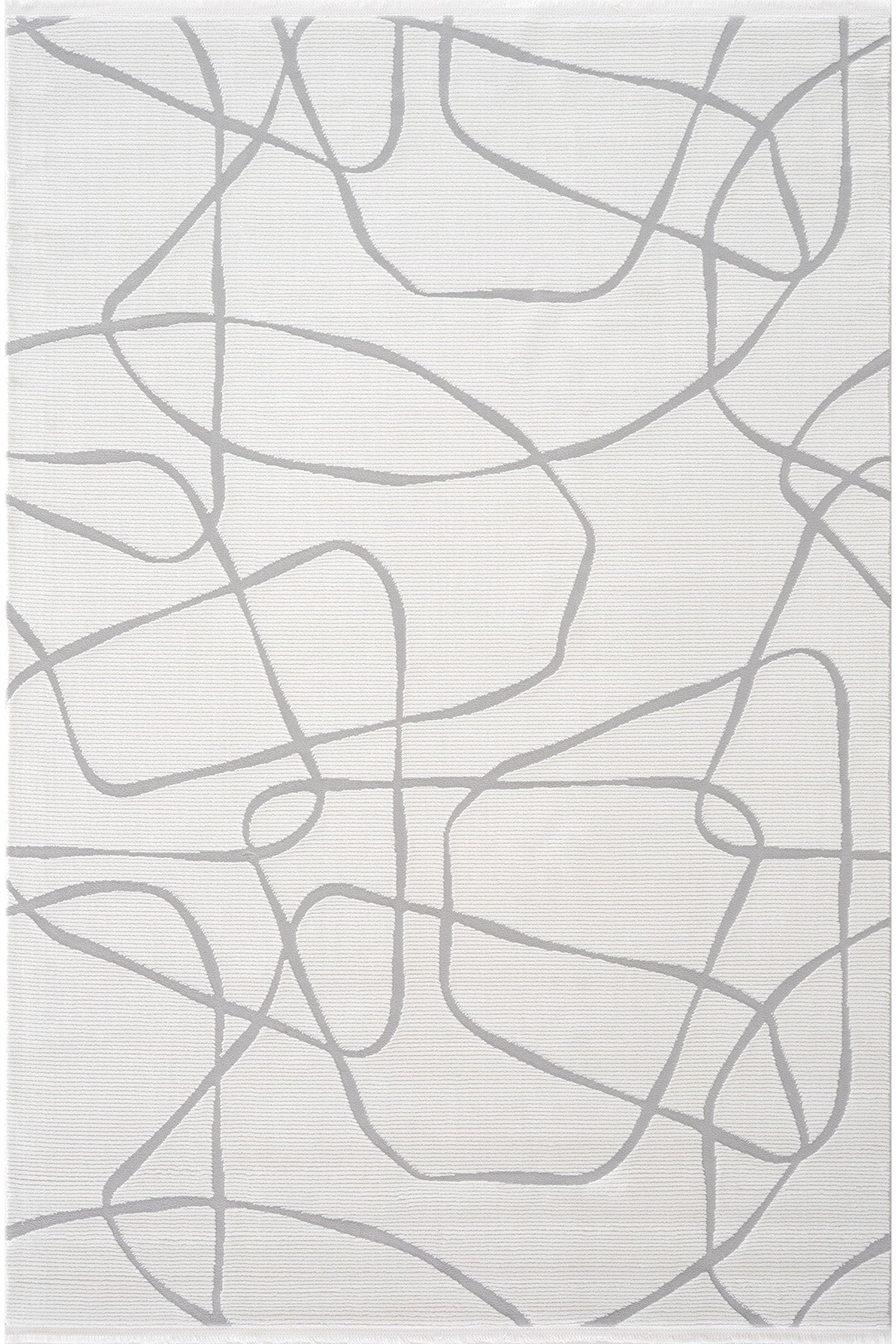 Farahan Krem Gri Geometrik Tozumaz Salon Koridor Balkon Teras Bahçe Oturma Odası Halısı A0858A