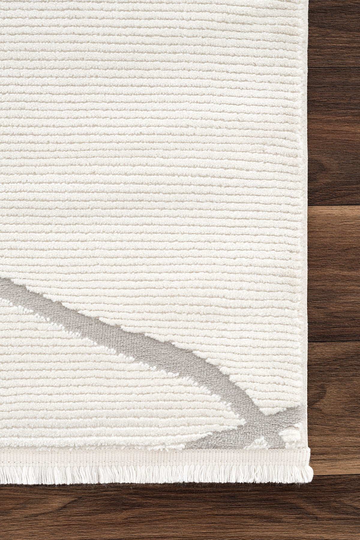 Farahan Krem Gri Geometrik Tozumaz Salon Koridor Balkon Teras Bahçe Oturma Odası Halısı A0858A