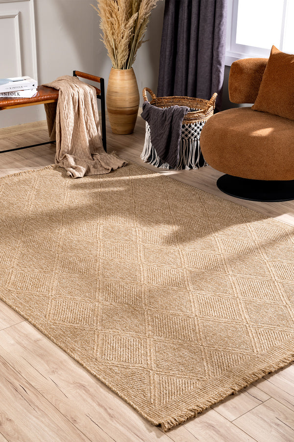 Fibra Natural Doğal Dokulu Halı   B3754A