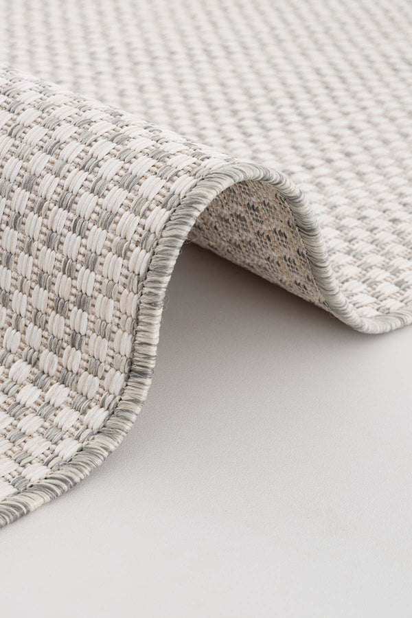 Fresco Ekru Antrasit Yıkanabilir Halı 20521A