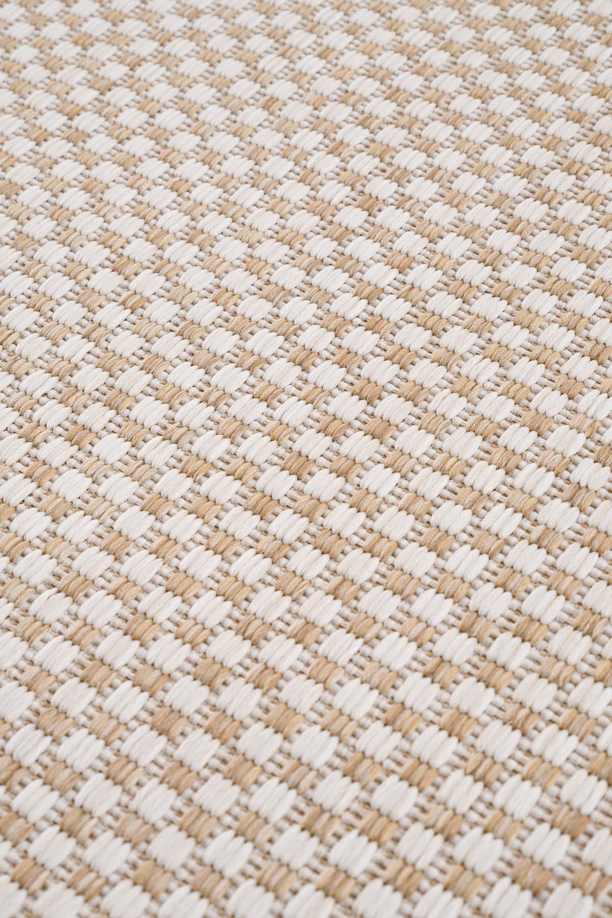 Fresco Ekru Natural İskandinav Jüt Yıkanabilir Halı Kilim Balkon Teras Salon Koridor Halısı 20521B
