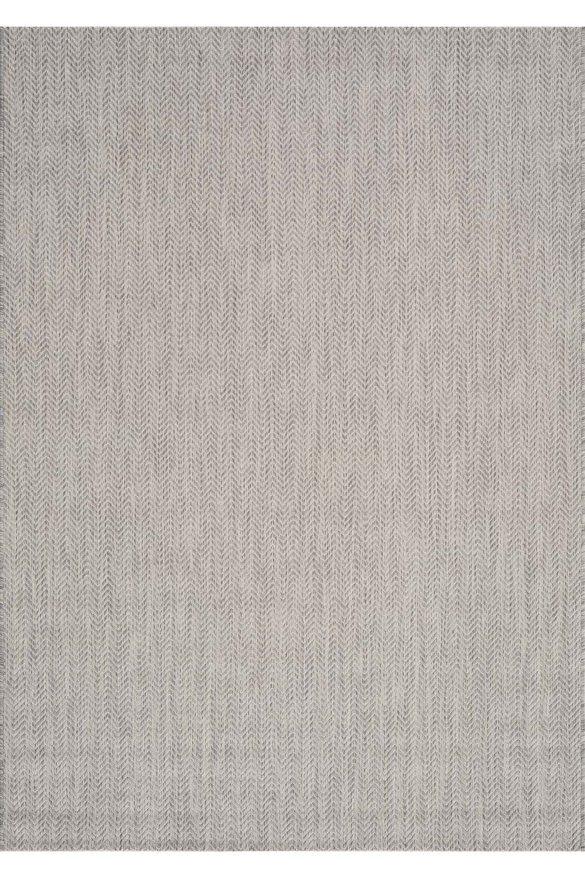 Fresco Antrasit Ekru İskandinav Jüt Yıkanabilir Halı Kilim Balkon Teras Salon Koridor Halısı 20522A