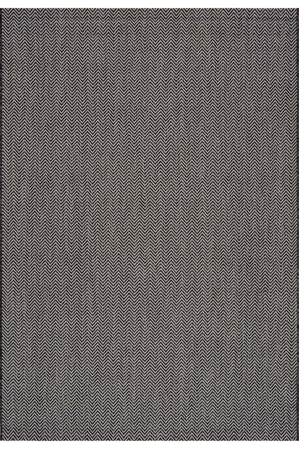 Fresco Ekru Siyah Yıkanabilir Halı 20522A