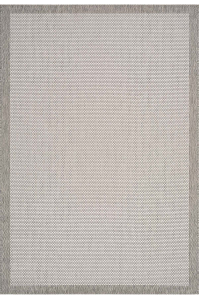 Fresco Antrasit Ekru Yıkanabilir Halı 23745A