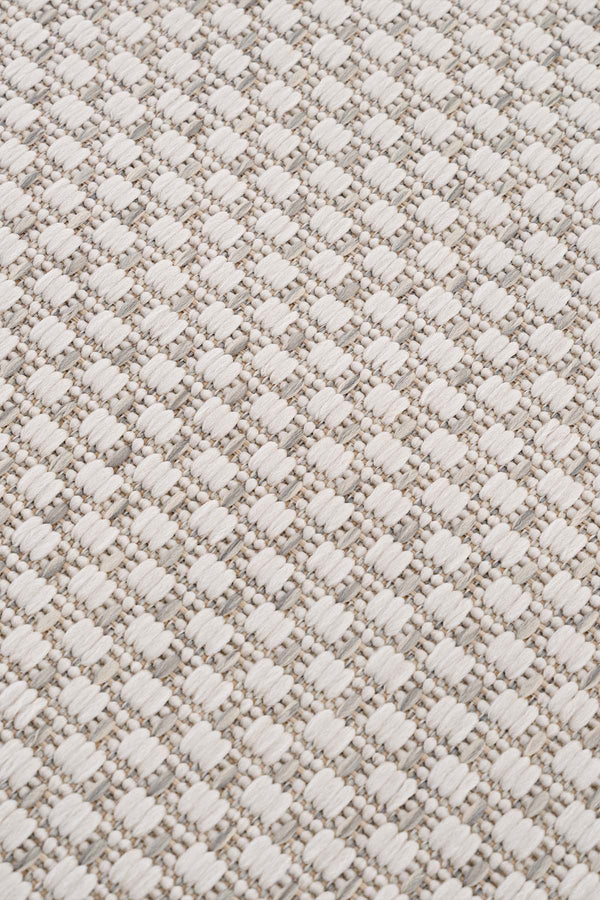 Fresco Antrasit Ekru Yıkanabilir Halı 23745A