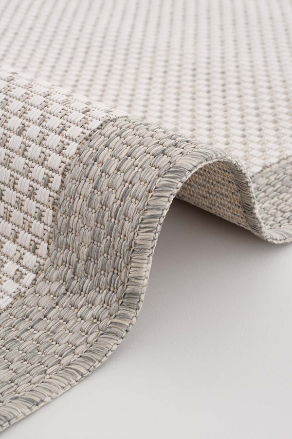 Fresco Antrasit Ekru Yıkanabilir Halı 23745A