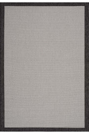 Fresco Ekru Siyah Yıkanabilir Halı 23745A