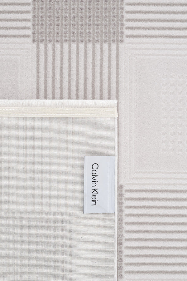 Calvin Klein Glow Krem Gri Halı A3461C