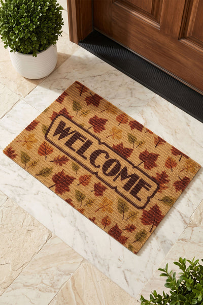 Coco Welcome Sonbahar Paspas Dış Kapı Paspası Kıl Kapı Önü Paspası 40x60 3675