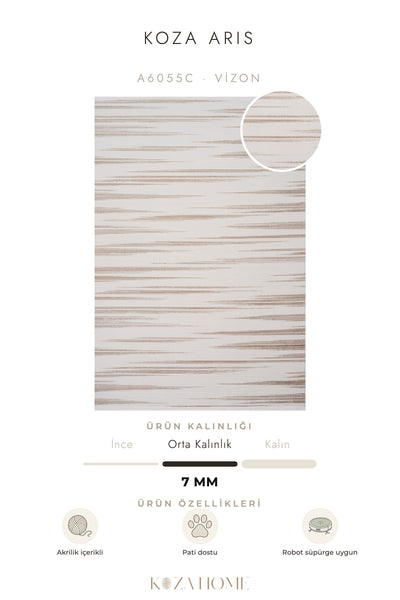 Koza Aris Vizon Modern Desenli Salon Halısı A6055C