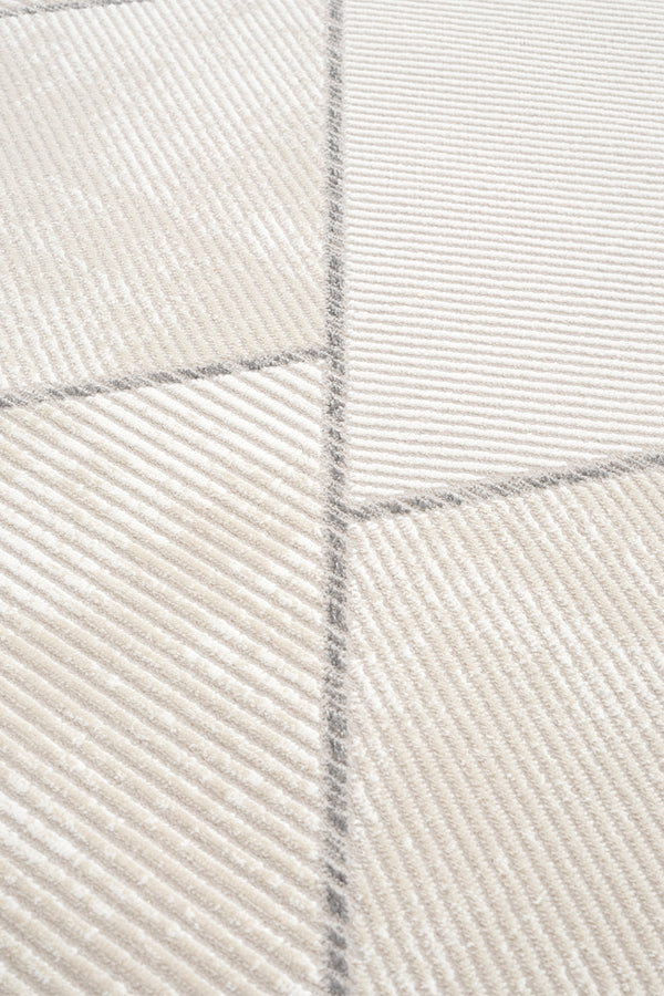 Lumina Krem Gri Tozumaz Halı  A0863A